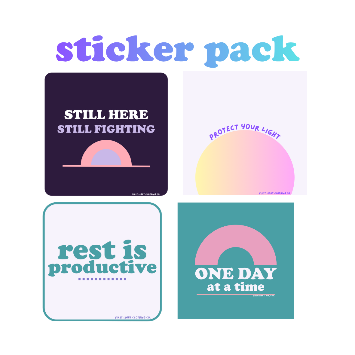 The Light Pack — 4-Sticker Bundle